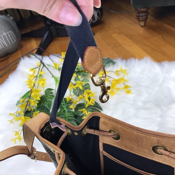 SALE Dooney & Bourke Vintage Drawstring Bucket Bag - Picture 11 of 16
